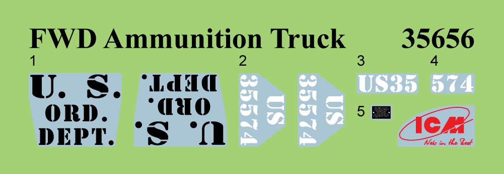 ICM 35656 FWD Type B WWI US Ammunition Truck 1/35 – immagine 12