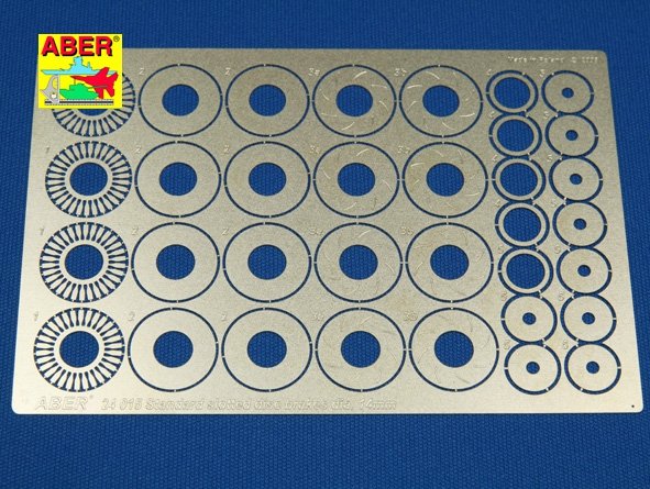 Disques de frein rainurés standard Aber 24015, diamètre 14 mm (1/24&amp;quot;)