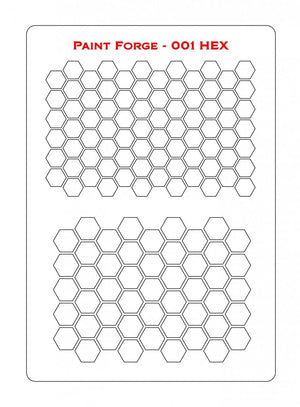 Paint Forge PFST001L STENCIL - HEX – Bild 2