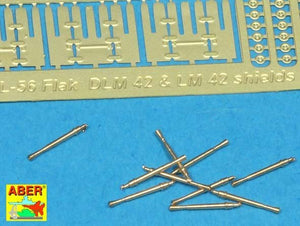 Aber 350L-56 Ships gun barrels in 1/350 scale Set of 10 pcs 3,7cm barrels for German Flak 42 with shields 1/350 – Bild 3