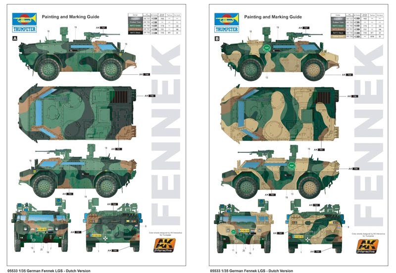 Trumpeter 05533 German Fennek LGS Dutch Version 1/35 – imagen 3