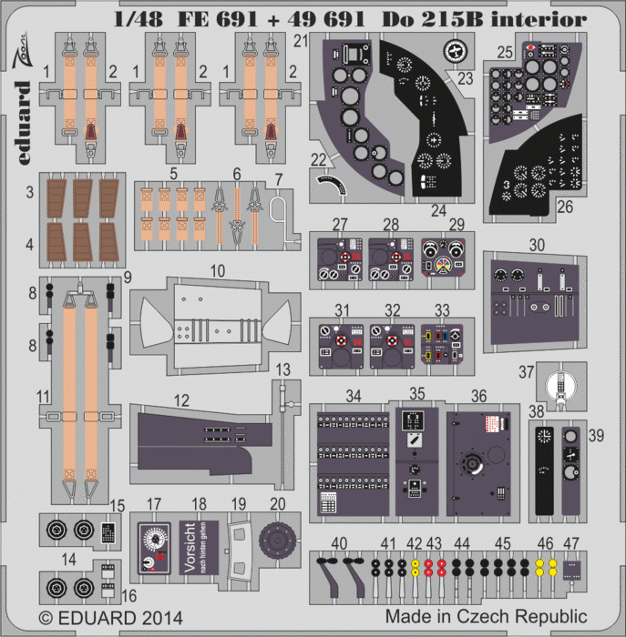Eduard 49691 For 215B SA ICM 1/48