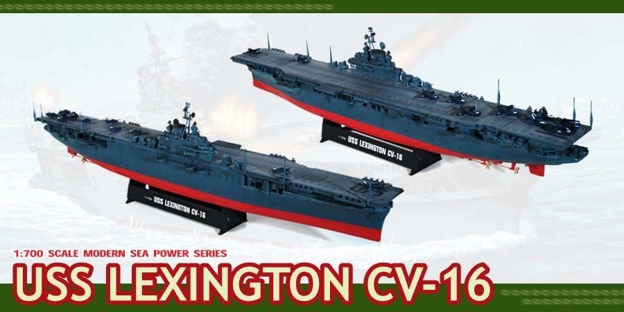Dragon 7051 U.S.S. Lexington CV-16 1/700 – imagen 2