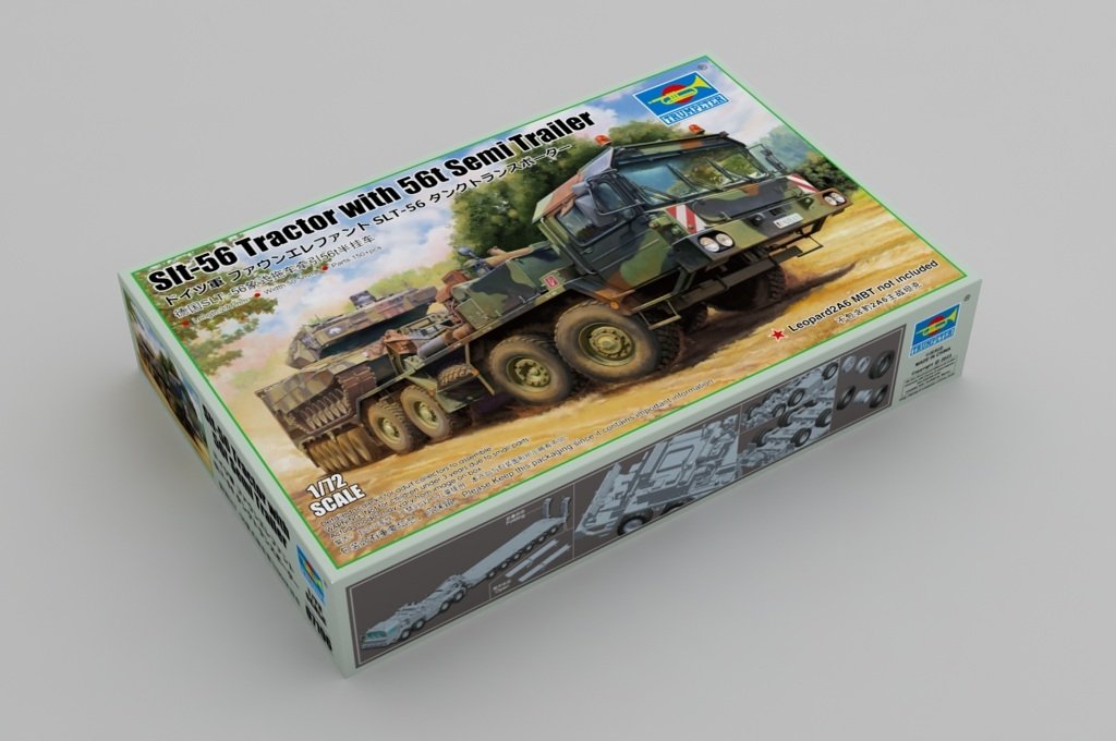 Trumpeter 07196 Slt-56 Tractor with 56t Semi Trailer 1/72 – imagen 2