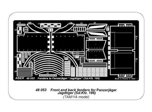 Aber 48053 Jagdtiger Sd.Kfz. 186 –przednie i tylnie błotniki / Jagdtiger Sd.Kfz. 186 –Front &amp;amp; Rear Fenders 1/48 – immagine 7