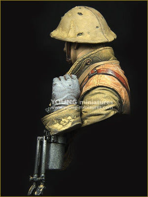 Young Miniatures YM1875 British LEWIS Gunner WWI 1/10 – zdjęcie 4