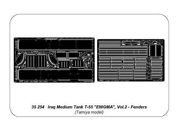 Aber 35254 Iraqi Medium Tank T-55 ENIGMA - vol. 2 - fenders 1/35 – imagen 9