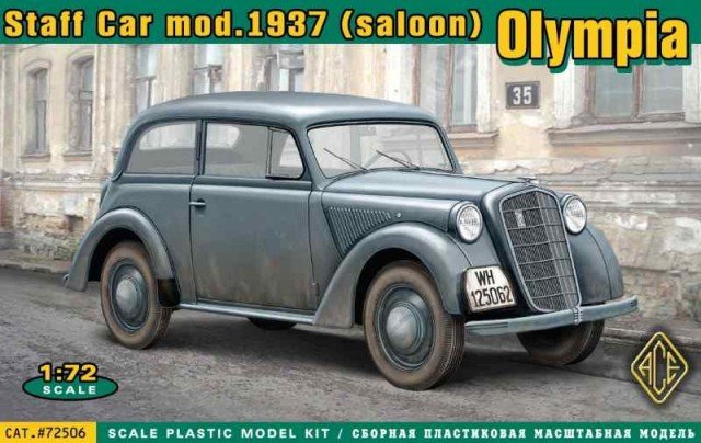 ACE 72506 1937 Olympia Staff Car (Two Door Saloon) 1/72