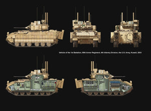 Meng Model SS-004 U.S.Infantry Fighting Vehicle M2A3 Bradley w/BUSK 1/35 – imagen 14