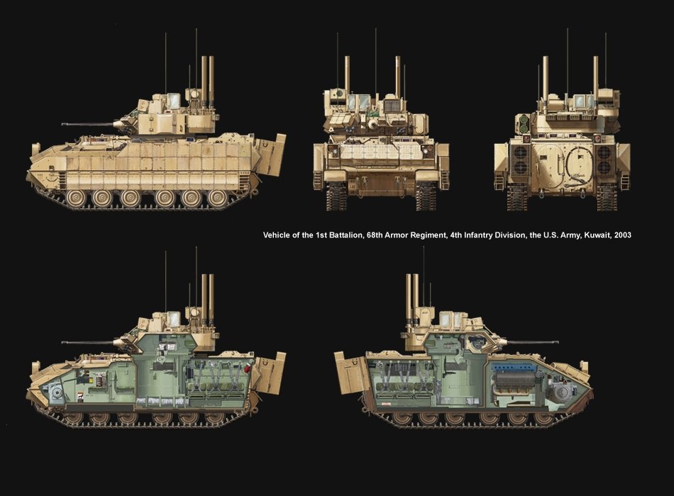 Meng Model SS-004 U.S.Infantry Fighting Vehicle M2A3 Bradley w/BUSK 1/35 – imagen 14