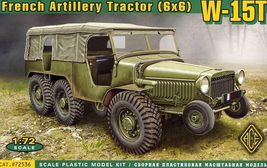 Tracteur d&amp;#39;artillerie français ACE 72536 W-15T (1/72)