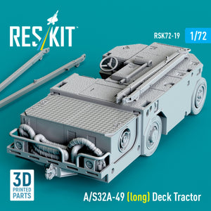 RESKIT RSK72-0019 Tracteur de plate-forme A/S32A-49 (long) (Maquette imprimée en 3D) 1/72  – image 2