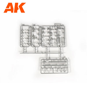 AK Interactive AK35504-B PZ.KPFW.IV AUSF.D AFRIKA KORPS + 5 FIGURES GERMAN TANK CREW AFRIKA KORPS 1/35 – Bild 13