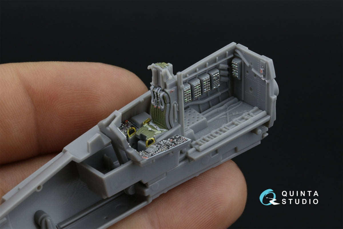Quinta Studio QD72186 F-15C Early/J Early 3D-Printed &amp;amp; coloured Interior on decal paper (Fine Molds) 1/72 – immagine 9