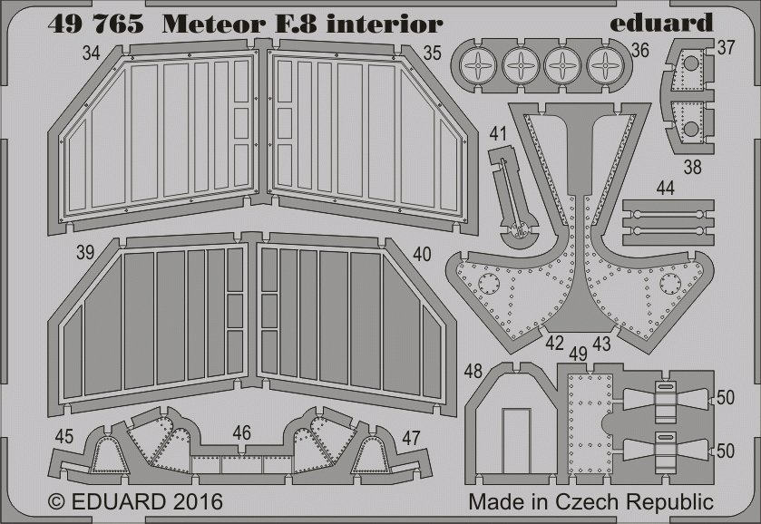 Eduard 49765 Meteor F.8 interior AIRFIX 1/48 – zdjęcie 2