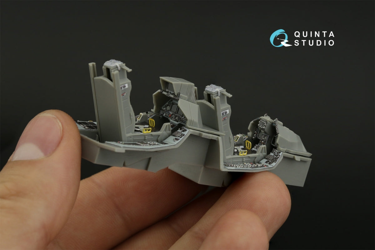 Quinta Studio QD48419 F-16D block 40 3D-Printed &amp;amp; coloured Interior on decal paper (Kinetic 2022 tool) 1/48 – imagen 12