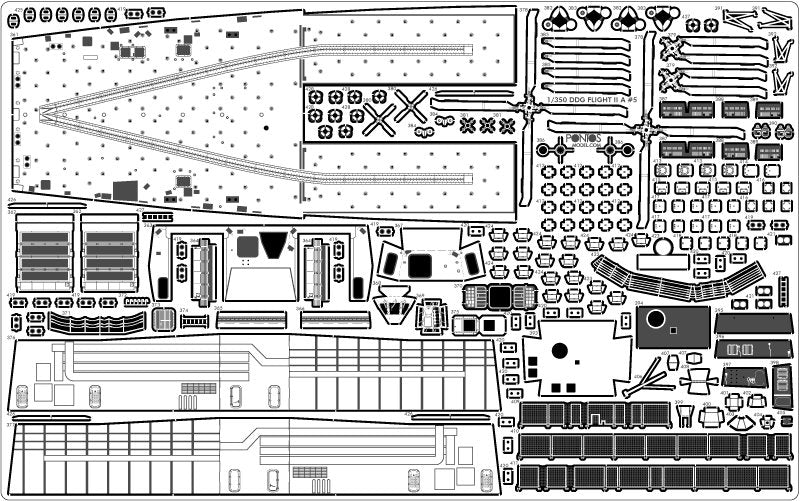 Pontos 35028F1 USS DDG-92 Momsen Flight IIa Detail Up Set 1/350 – imagen 24