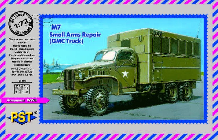 Camion de réparation d&amp;#39;armes légères PST 72057 M7 (GMC353) 1/72