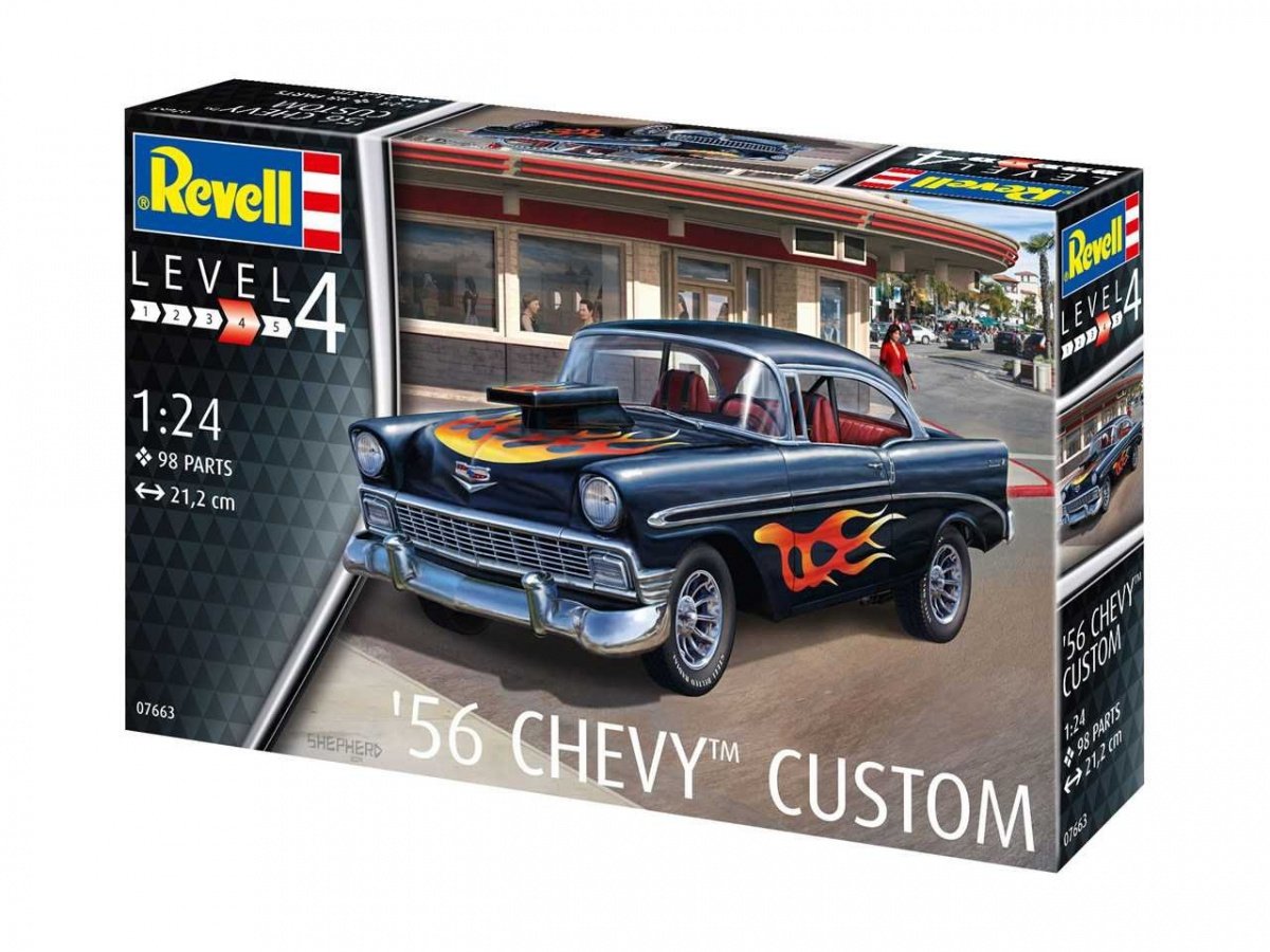 Revell 67663 Chevy Customs &amp;#39;56 - zestaw modelarski 1/24 – immagine 2