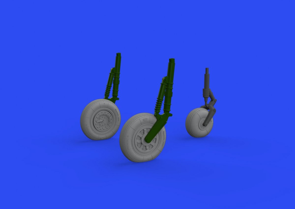 Eduard 648622 MiG-15 wheels BRONCO / HOBBY 2000 1/48 – immagine 3