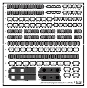 MK1 Design MD-20025 DKM Battleship SCHARNHORST VALUE PACK for Trumpeter 1/200 – immagine 13