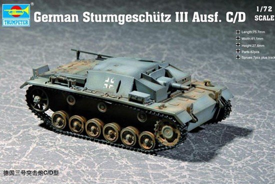 Trumpeter 07257 German Sturmgeschutz III Ausf. C/D 1/72