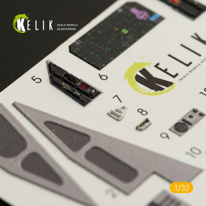 KELIK K32009 F-35C INTERIOR 3D DECALS FOR TRUMPETER KIT 1/32 – Bild 5