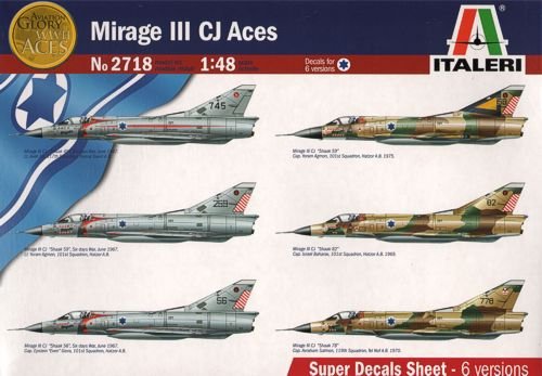 Italeri 2718 Dessault-Breugeut Mirage IIIC Aces 1/48