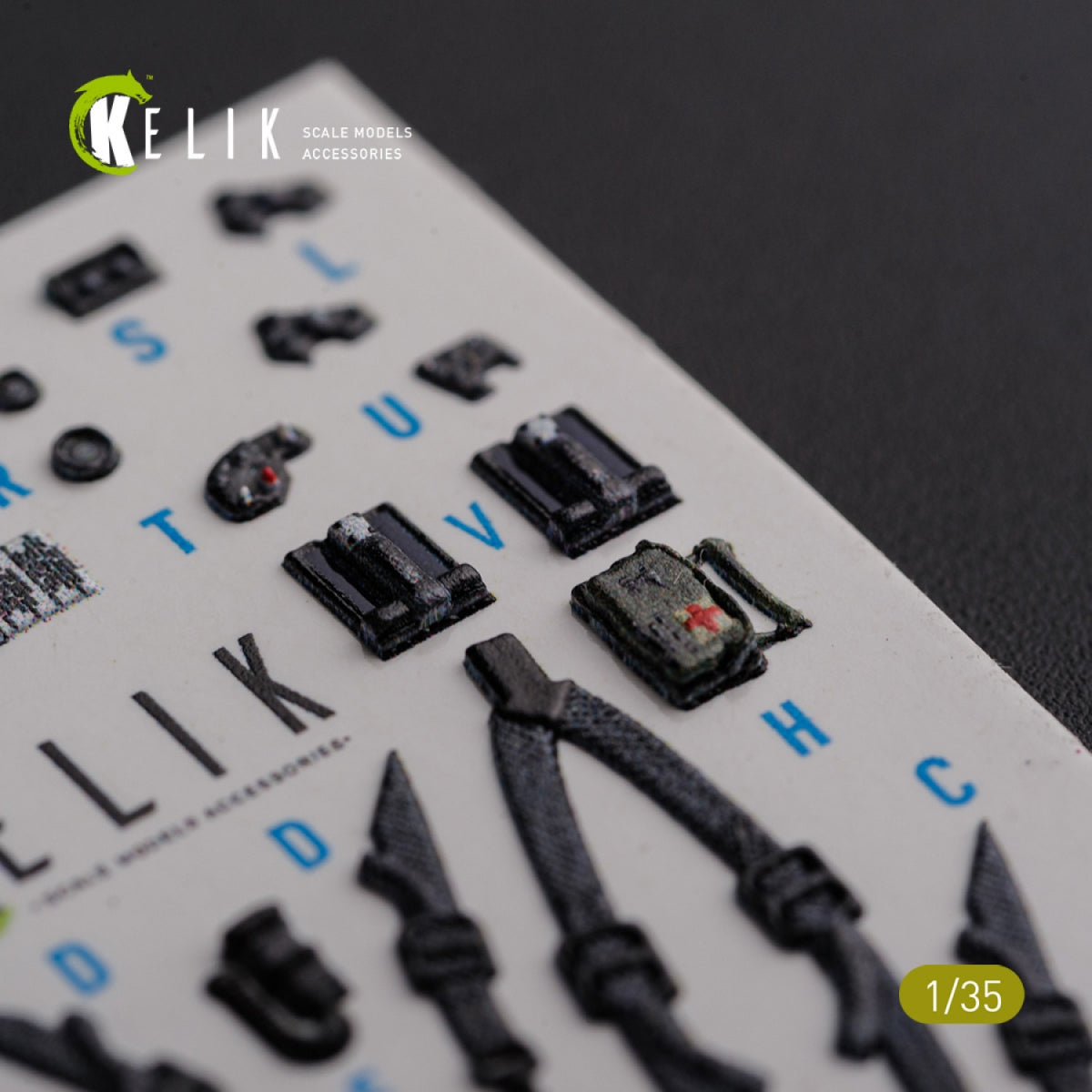 KELIK K35026 AH-64D Apache interior 3D decals for Meng kit 1/35 – immagine 10