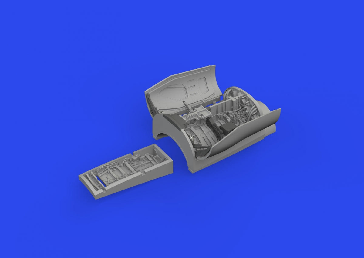 Eduard 648984 Baies de train d'atterrissage F-16C (version tardive) - Maquette KINETIC PRINT au 1/48