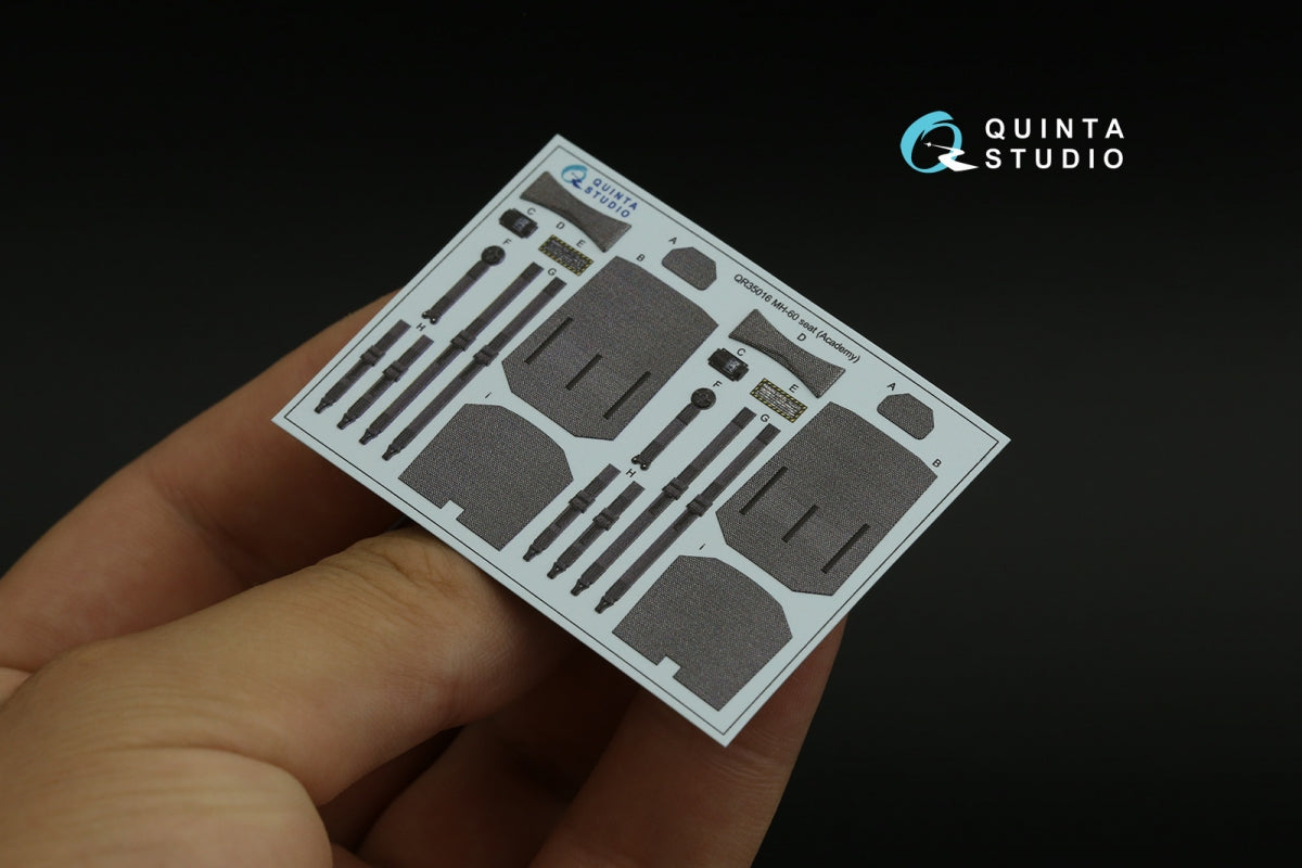 Quinta Studio QD35109 MH-60S 3D-Printed &amp;amp; coloured Interior on decal paper (Academy) 1/35 – imagen 6