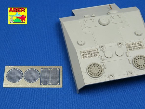 Aber 35G23 Grilles pour canon automoteur allemand Geschützwagen Tiger für 17cm Kanone 72 (1/35) – image 3