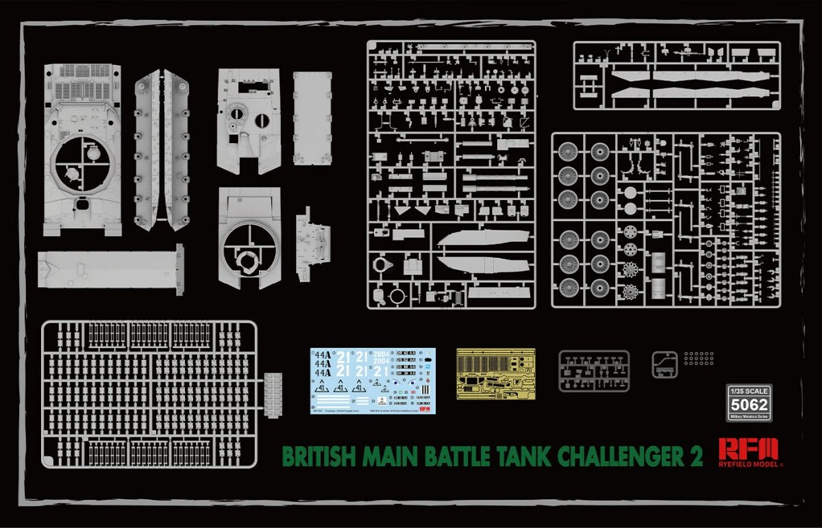 Rye Field Model 5062 Challenger 2 with workable track links 1/35 – Bild 2