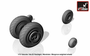 Armory Models AW72046 Yakovlev Yak-25 Flashlight / Mandrake / Mangrove wheels w/ weighted tires 1/72 – Bild 4