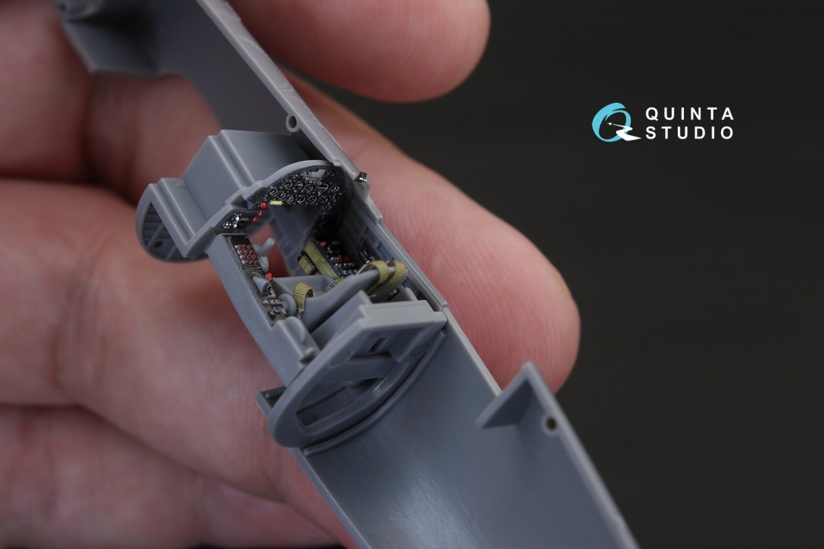Quinta Studio QD72022 F4U-1A Corsair 3D-Printed &amp;amp; coloured Interior on decal paper (for Tamiya kit) 1/72 – zdjęcie 3