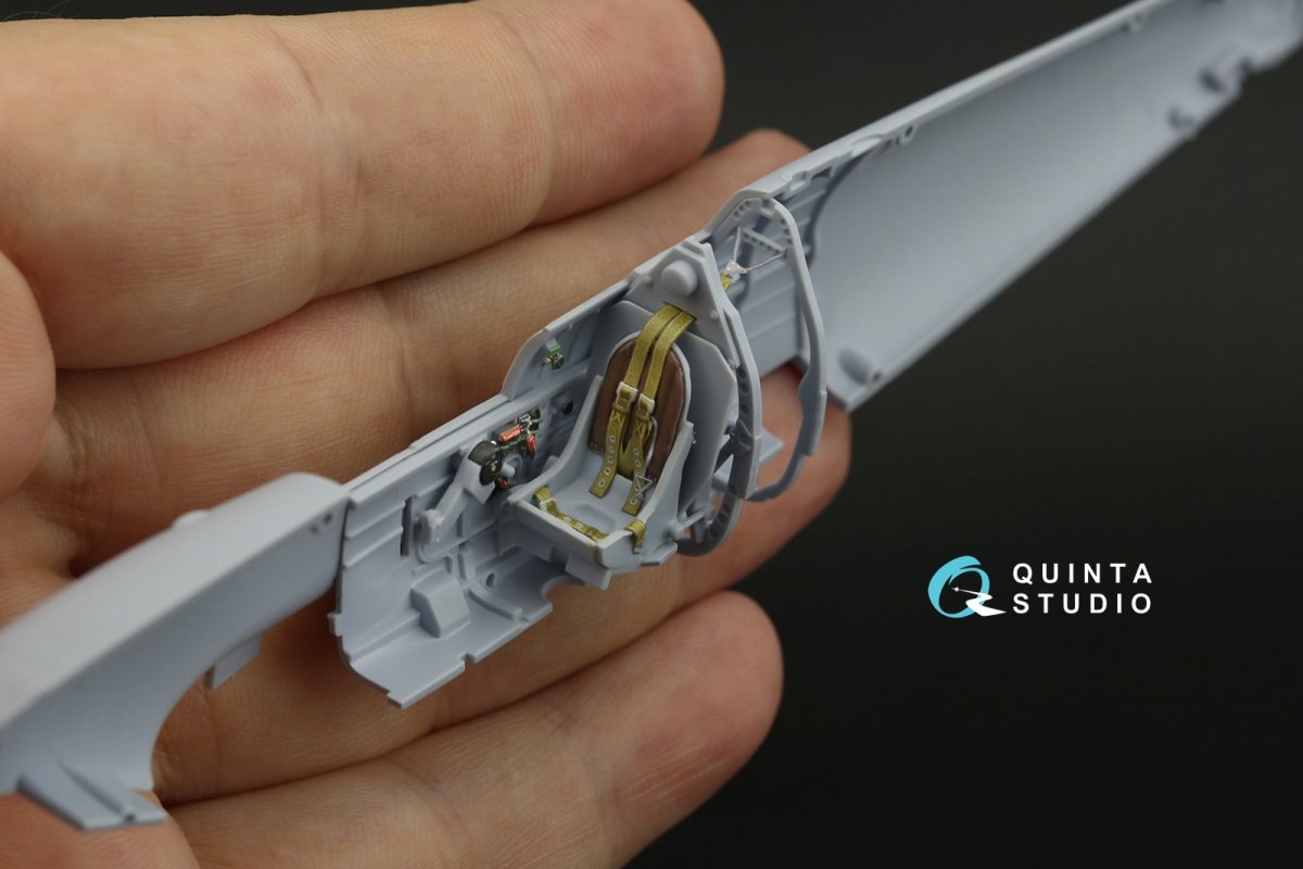 Quinta Studio QD48135 Spitfire Mk.V 3D-Printed &amp;amp; coloured Interior on decal paper (Airfix) 1/48 – immagine 10
