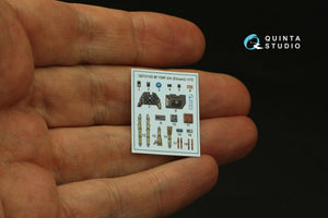 Quinta Studio QD72102 BF 109F-2/4 3D-Printed &amp;amp; coloured Interior on decal paper (Eduard) 1/72 – imagen 6