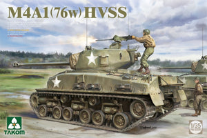 Takom 2205W M4A1(76w)HVSS + M1 Super Sherman + US Army Tank Crewman Sherman Box Limited Edition 1/35 – imagen 2