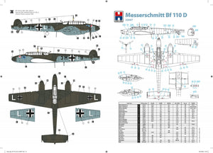 Hobby 2000 32007 Messerschmitt Bf 110 D ( Dragon + Cartograf + Mask ) 1/32 – zdjęcie 5
