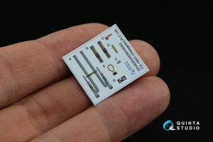 Quinta Studio QD48284 F/A-18A++ 3D-Printed &amp;amp; coloured Interior on decal paper (Hasegawa) 1/48 – immagine 5