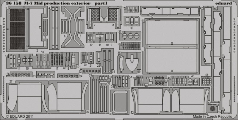 Eduard 36158 M-7 Mid production exterior 1/35 Dragon – imagen 2