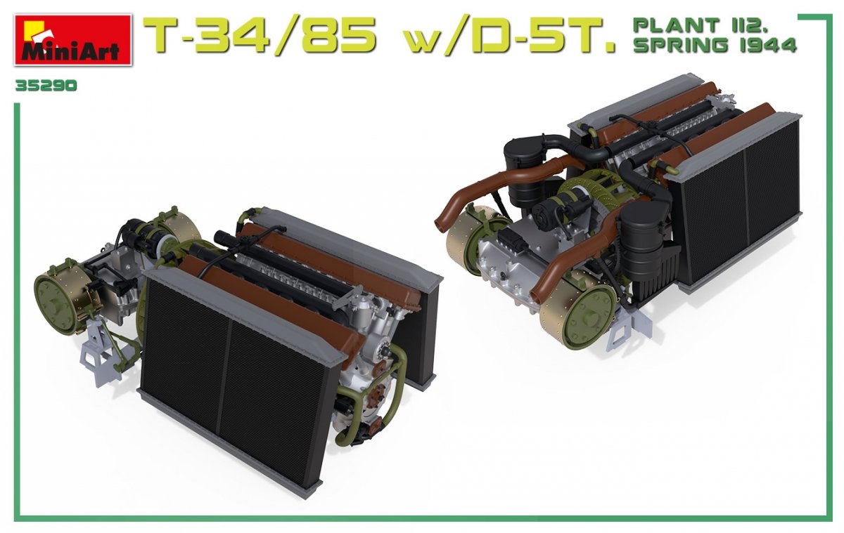 Miniart 35290 T-34/85 w/D-5T. PLANT 112. SPRING 1944. INTERIOR KIT 1/35 – Bild 7
