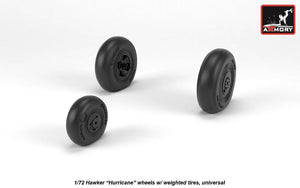 Armory Models AW72416 Hawker Hurricane wheels w/ weighted tires 1/72 – imagen 2