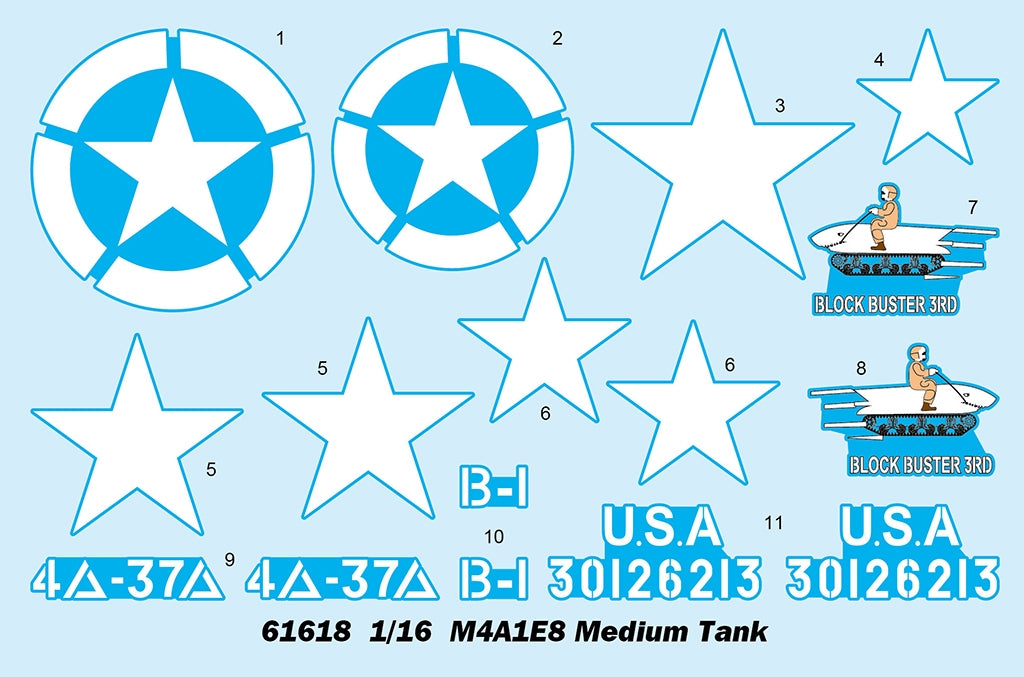 I Love Kit 61618 M4A1E8 Medium Tank 1/16 – image 3