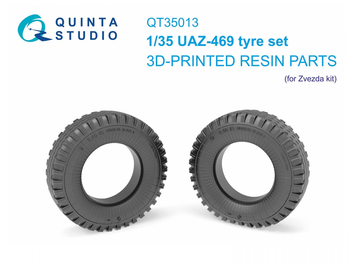 Quinta Studio QT35013 UAZ-469 Family tire set (Zvezda) 1/35