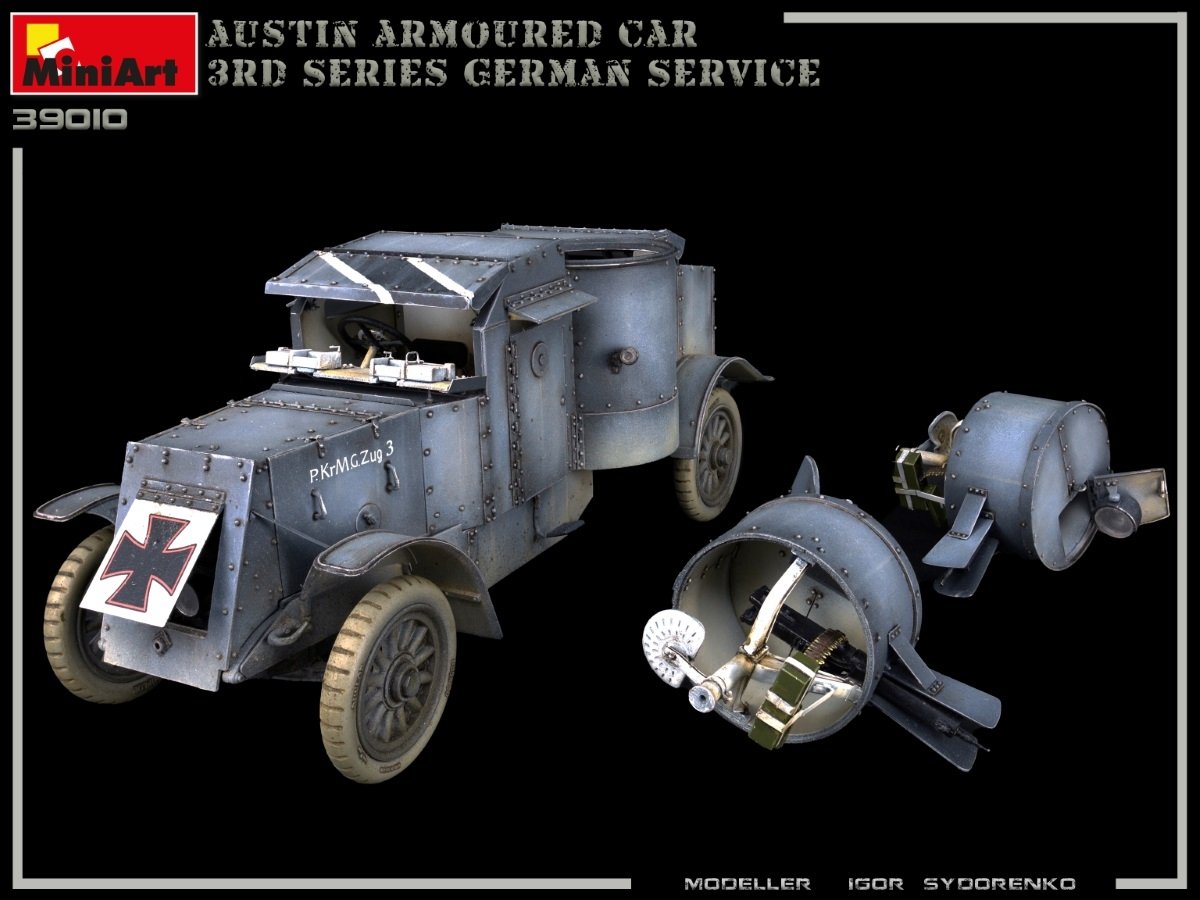 Miniart 39010 AUSTIN ARMOURED CAR 3rd SERIES: GERMAN, AUSTRO-HUNGARIAN, FINNISH SERVICE. INTERIOR KIT 1/35 – imagen 16
