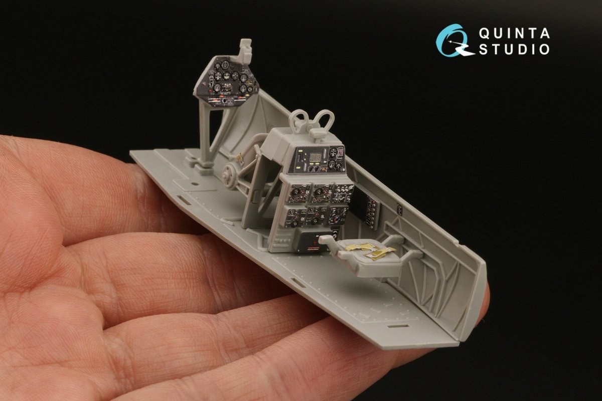 Intérieur imprimé en 3D et coloré sur papier décalcomanie Quinta Studio QD48289 Ar 196A-3 (Italeri) 1/48 – image 8