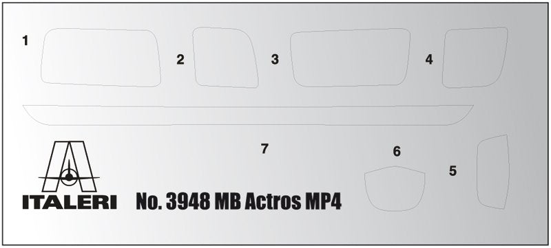 Italeri 3948 MERCEDES-BENZ MP4 BIG SPACE 1/24 – Bild 4