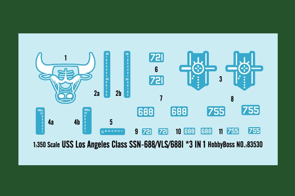 Hobby Boss 83530 USS Los Angeles Class SSN-688/VLS/688I 3 in1 1/350 – imagen 4