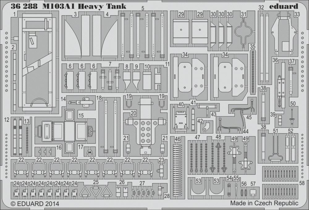 Eduard 36288 M103A1 Heavy Tank DRAGON 1/35